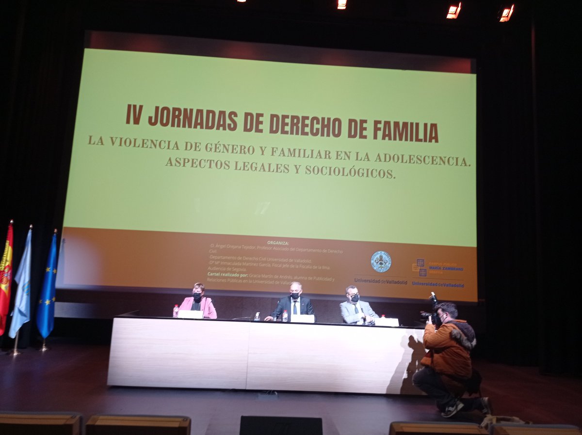 Campus de Segovia. IV jornadas de derecho de familia. Inauguración a cargo del Rector y de la Delegada para RSU