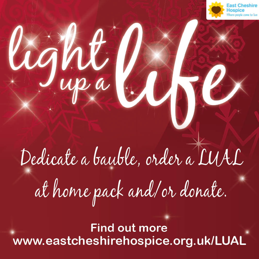 🕯 Light Up A Life 2021✨ Are you ready for a special Christmas broadcast on Saturday 4th December at 3:00pm?🎄 We still have the Light Up A Life packs  available for you to join our virtual event!
If  you would like a LUAL pack or to donate, please visit echospice.org.uk/lual