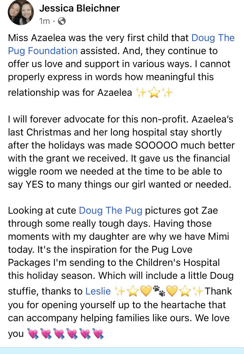 itsdougthepug's tweet photo. This. This is why we started @DTPfoundation. RIP Azaelea - you will forever be in our hearts. https://t.co/kbTP9woYDU