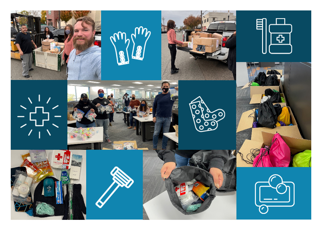 POS_Portal's tweet photo. The Portal team assembled 300 Winter Essentials Kits to help those in need in our community this winter. 
@LoavesandFishes @FoodbankEDC @TheGatheringInn #PortalPaysItForward #GivingBackTuesday https://t.co/lJgawMyCpW