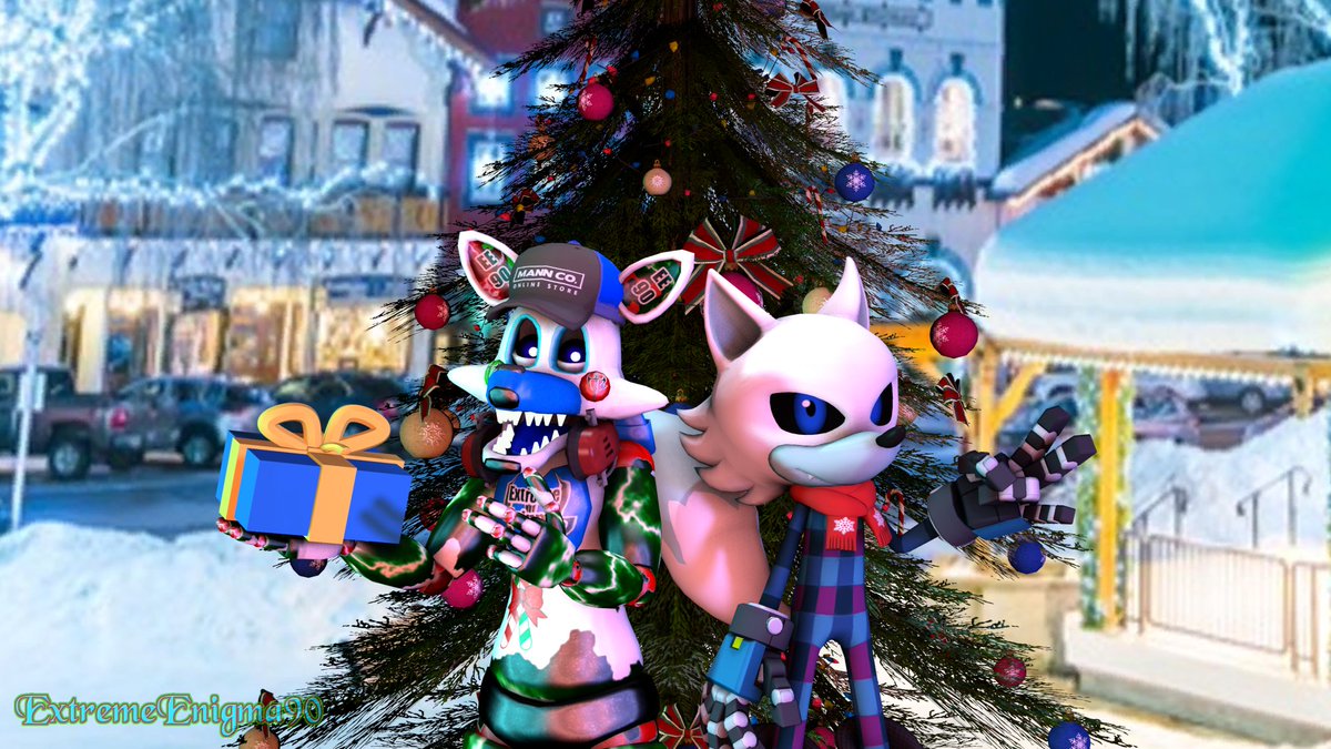 Happy Holidays 2021!
(I know it's not December yet)

Here's a SFM poster I made of my Festive Fnaf Oc and My 'NEW' Festive Sonic Oc!

#FnafOc #SonicOc #SFM #ExtremeEnigma90 #FnafSfm #SonicSfm #SfmFnaf #SfmSonic