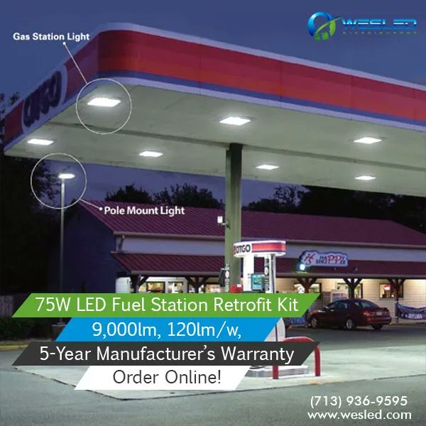 WesledLighting's tweet photo. Browse our innovative lighting solution for your gas station. It will replace the stock canopy fixture door, gaskets, diffused glass lens and HID ballast. Order online or click https://t.co/ZUJhY0Hp3J https://t.co/ZG0osA6iat