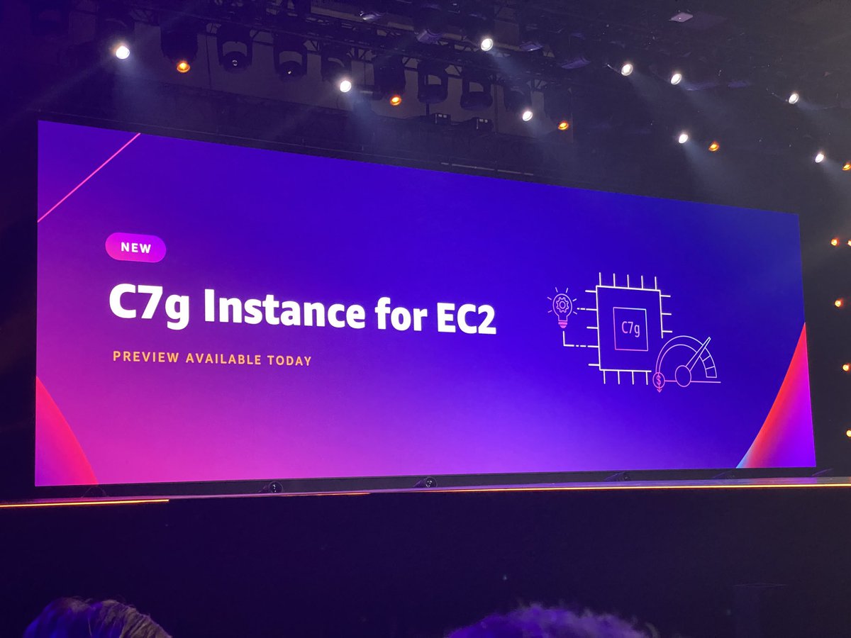 CloudSimo's tweet photo. #C7g #EC2 instances with #Graviton3 cpu launched today (in preview) #reinvent https://t.co/dwq0qEMKVx