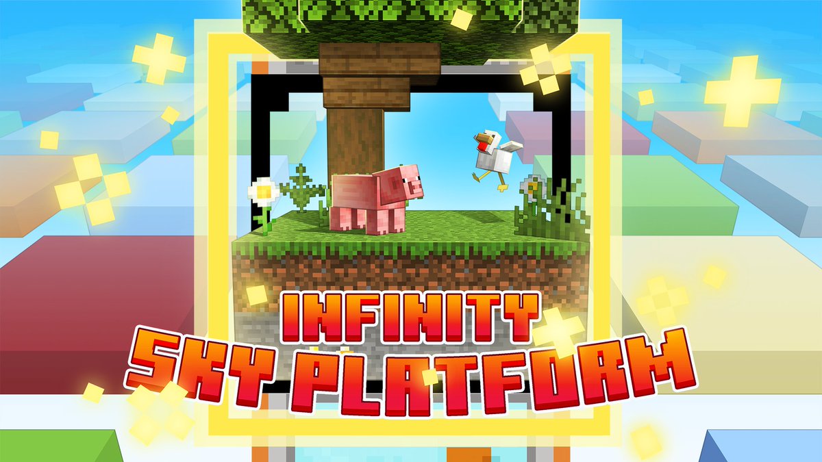 Infinity Sky Platform is being released today on the Marketplace! 
#Minecraft #skyplatform #MinecraftMarketplace