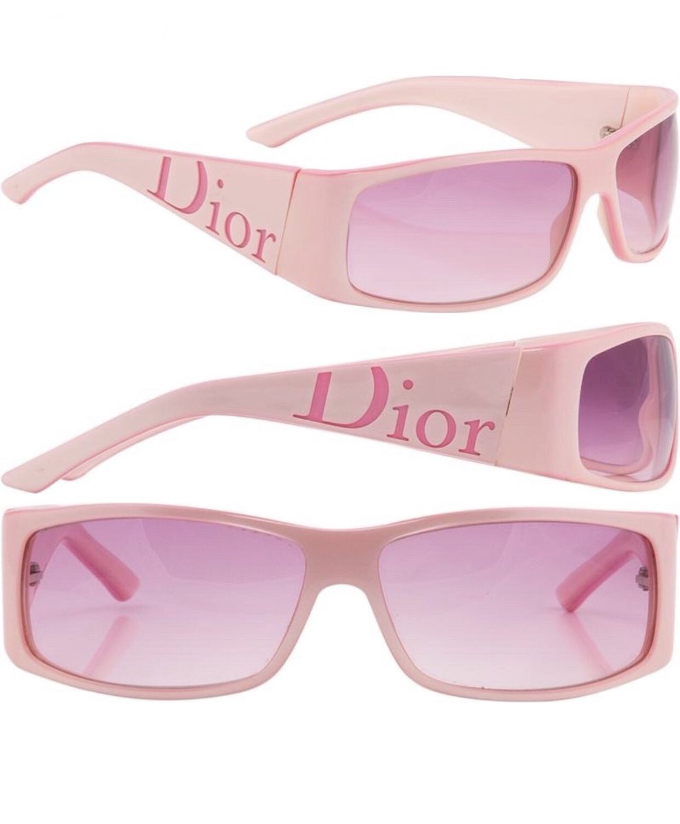 christian dior pink logo sunglasses