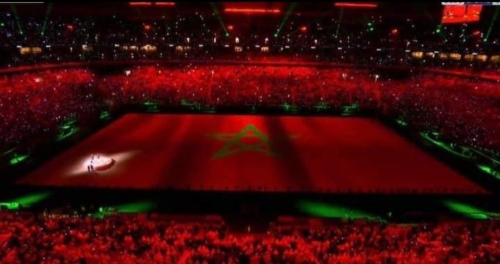 AMekroun's tweet photo. حفل افتتاح كاس العرب يتزين بأجمل علم في العالم.🇲🇦 https://t.co/GCuSg96Q7R