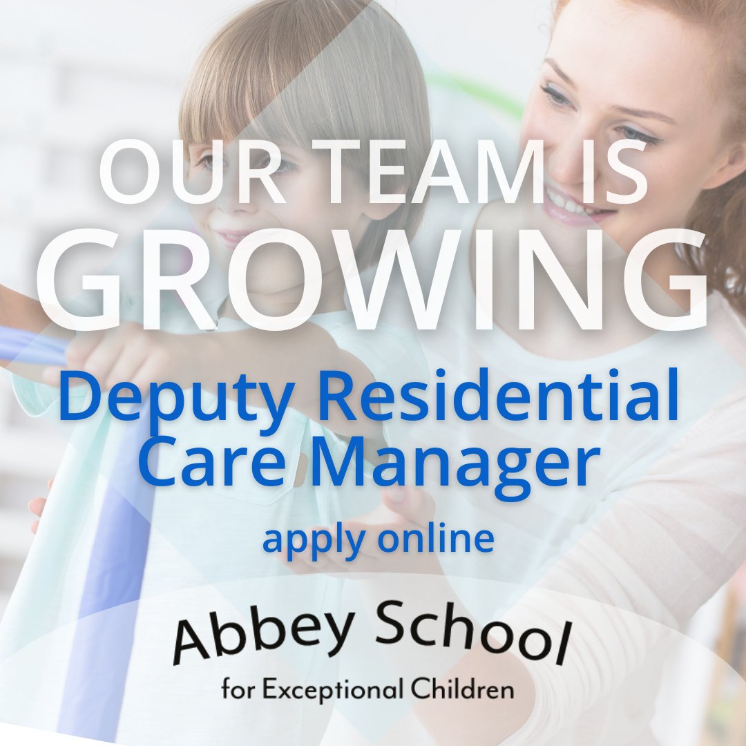 Since opening our new residential facilities, we are enjoying an exciting period of growth and require additional staff to join our brilliant team. We encourage suitably qualified individuals with a passion for SEND, who share our values to contact us. abbeyschool.com/residential-ca…
