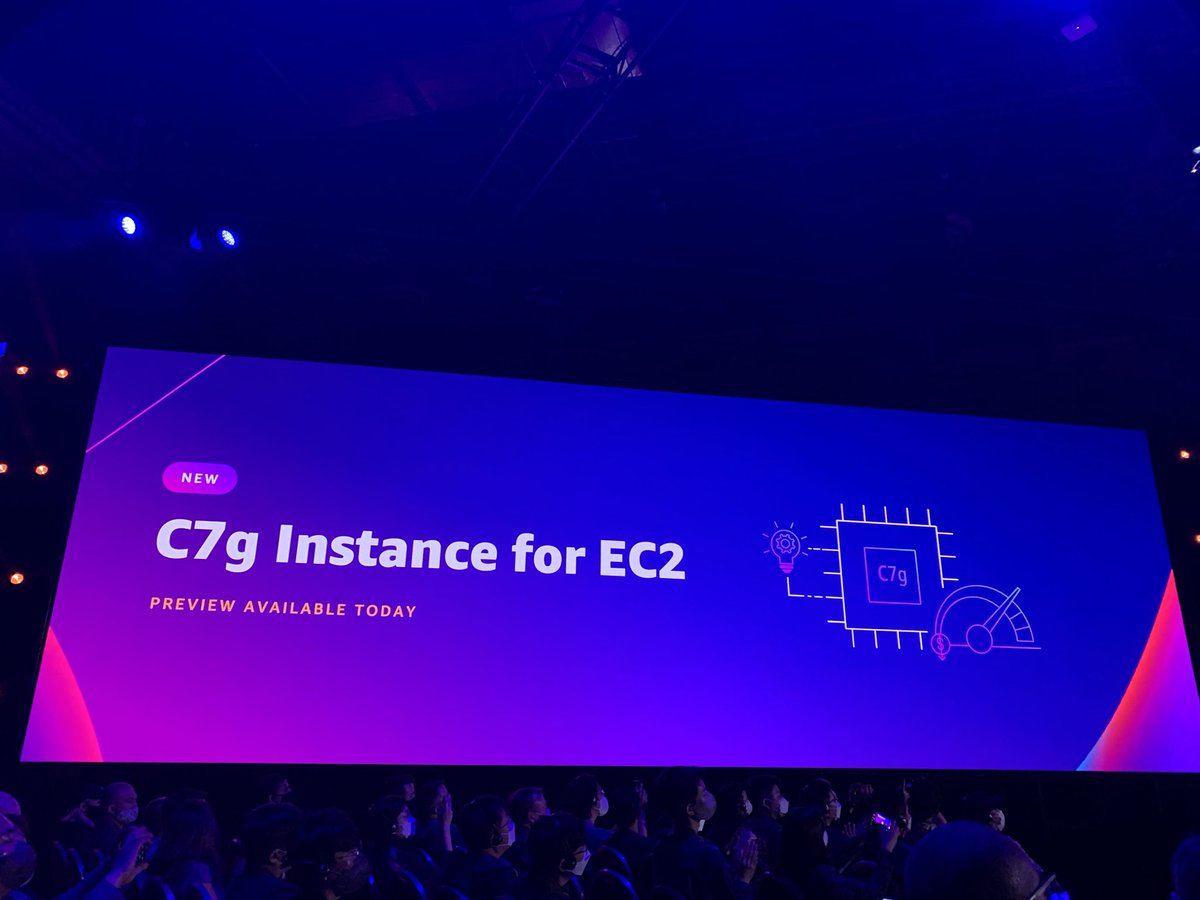ccortezb's tweet photo. First 3 services announced right now ! 
#reinvent2021 #aws #awscloud https://t.co/35bEsHSqte