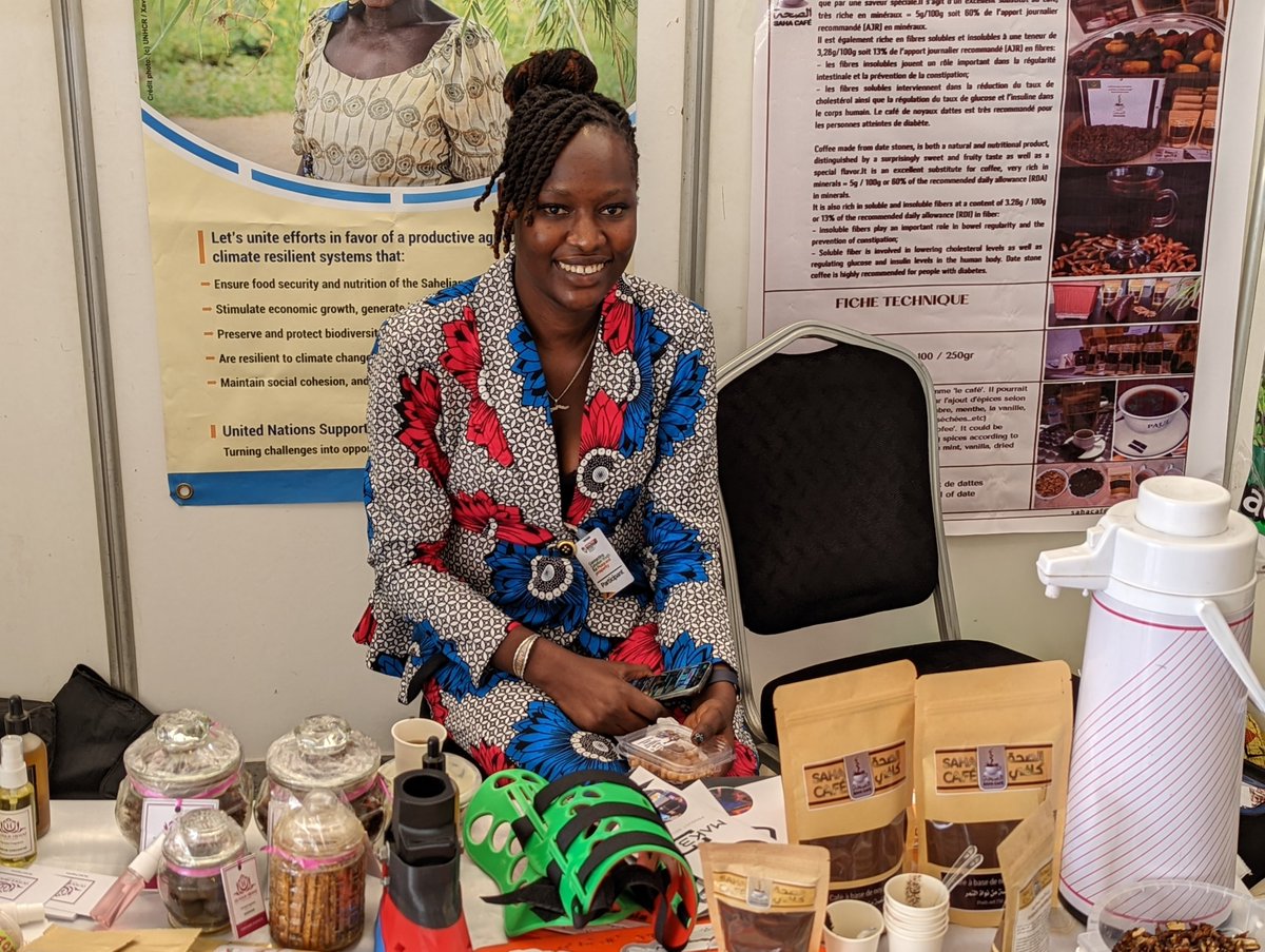 unis_sahel's tweet photo. Young #Sahelians continue to prove that, they can make a great difference if given the opportunity &amp; resources to do so. From the #UNISS booth at #YouthConneckSahel #Dakar, meet @jukaliond co-founder of @make3dgambia ,a company in the #Gambia specialized in 3D Printing technology https://t.co/9WvayoyW6z