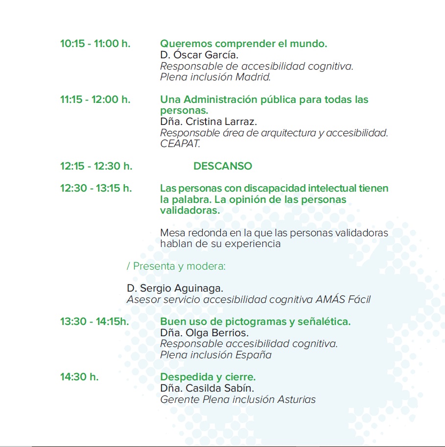 plenasturias's tweet photo. ¡Hola! Os dejamos de nuevo el programa de la jornada de #accesibilidadcognitiva del jueves 2 de diciembre. Las plazas presenciales se han agotado pero puedes seguir y participar de manera online.
➡️ Apúntate en https://t.co/FYw0vwtK8h
Porque queremos #ComprenderElMundo🌍🌎🌏✔ https://t.co/971DppJp4u