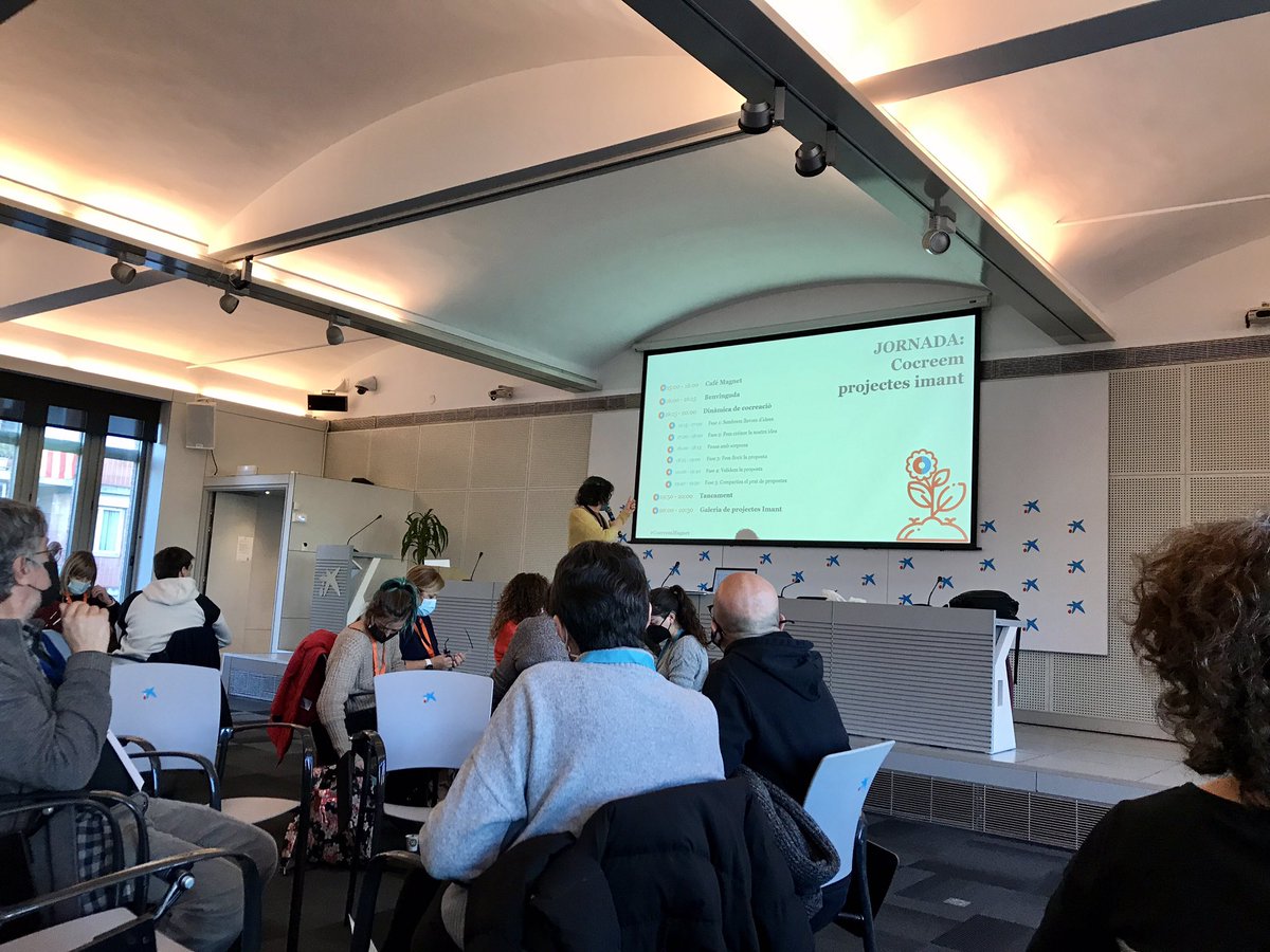 tecnocampusSQAI's tweet photo. Avui #SQAI està present a la jornada de cocreació de projectes imant #CocreemMagnet al @CaixaForum_CAT https://t.co/rPdskcnrEY