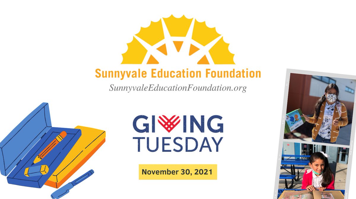 SvaleEdFound's tweet photo. When students, teachers, families and communities work with each other, we’re stronger together.
Support Sunnyvale students on Giving Tuesday with a donation to SEF.
https://t.co/pujLSMB9A1 https://t.co/8WaDovlzqJ