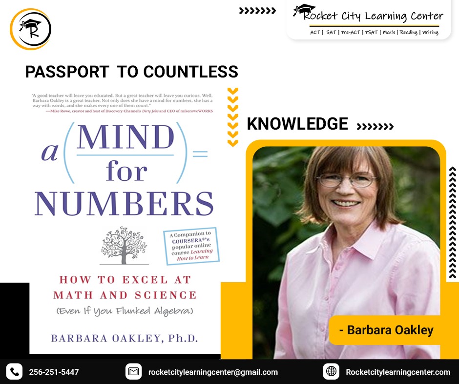 rocketcitylc's tweet photo. This book will quickly give you an understanding of how your brain learns and encodes new information, and will also equip you with strategies for learning more while studying less. https://t.co/Hg6fots7mT #rocketcitylearningcenter #bookknowledge #amindfornumbers #barbaraoakley https://t.co/9mUmOW1iv4