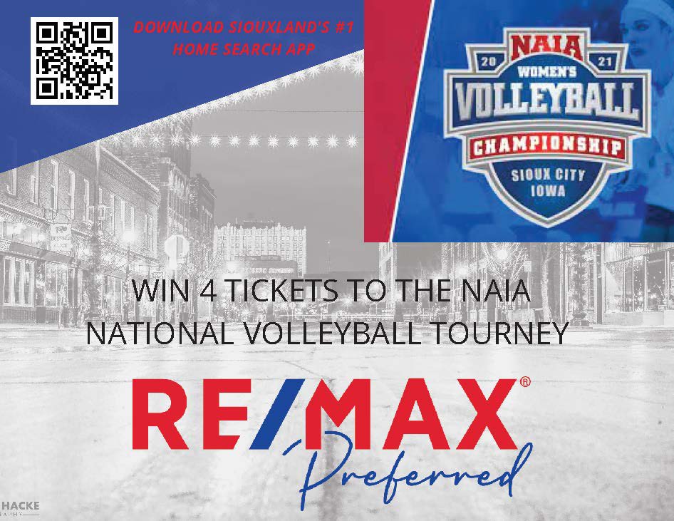 sellsiouxcity's tweet photo. IT’S TOURNEY TIME! SIMPLY RETWEET THIS POST AND YOU CAN WIN be entered to win 4 @NAIA Volleyball National Tourney tix! We’ll give away multiple ticket blocks to take in the action at the @TysonEventsCent! Winners contacted directly! #naia #nationaltournament #siouxcity #remax https://t.co/PAIMz7wm1S