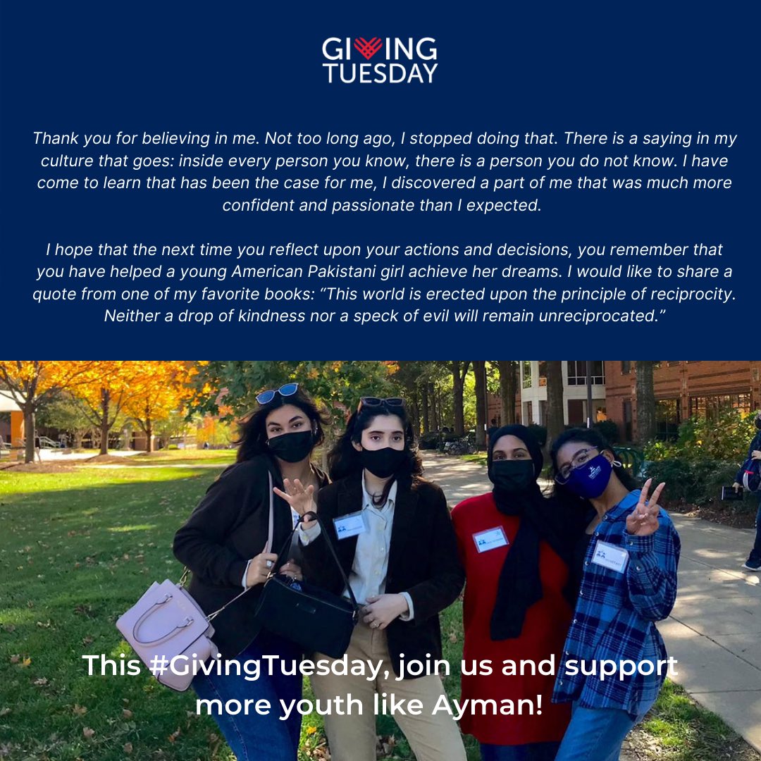 A gift today could help make a young immigrant achieve their own American dream #GivingTuesday  libertyspromise.org/giving-tuesday