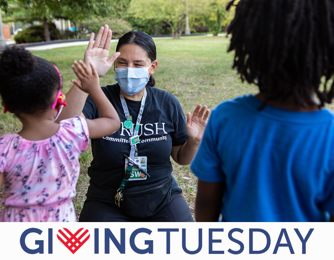 RushMedical's tweet photo. #GivingTuesday is here, and Rush University Medical Center is once again supporting One Box, One Community, a program that delivers healthy food to families in need on Chicago’s West Side. Help us break down a significant barrier to health equity. https://t.co/zYfl8Slrcw https://t.co/OyR3aRXqD3