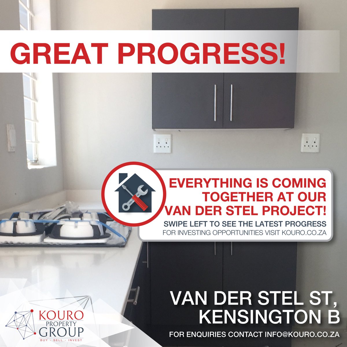 KouroProperty's tweet photo. Gas hobs; modern finishes; our Van Der Stel Multilet is decked with simple but oh so effective accents! โด๏ธ๐ก
Weโve certainly hit the nail on the head with this one! ๐
Remarkable work team!
https://t.co/D4ZpHVSmNT
#progress #multilet #beautiful #modern #kouro #kouropropertygroup https://t.co/lsPTq9k8VW