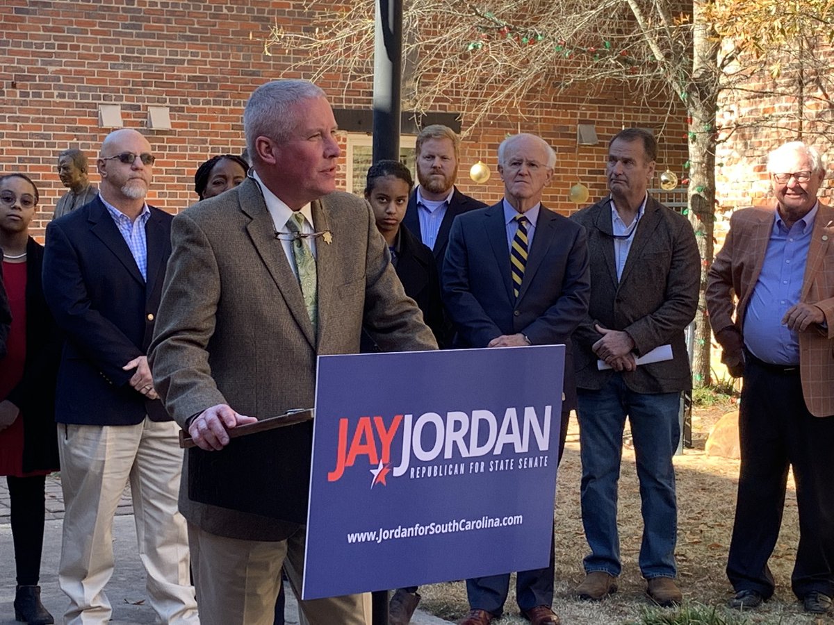 Florence County Sheriff T.J. Joye endorsing Jay Jordan.