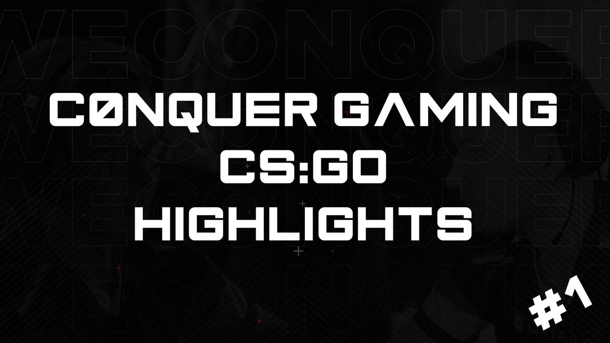🎬 CONQUER GAMING CS:GO HIGHLIGHTS #1 🎞️

🎮 Tsekkaa uuden #ConquerCSGO linarin ensimmäinen video YouTubesta! 🔥🔥

⏬ HIGHLIGHTS VIDEO ⏬
📺 youtube.com/watch?v=KoZc6Z…

#WeConquer #esportsfi #csgofi