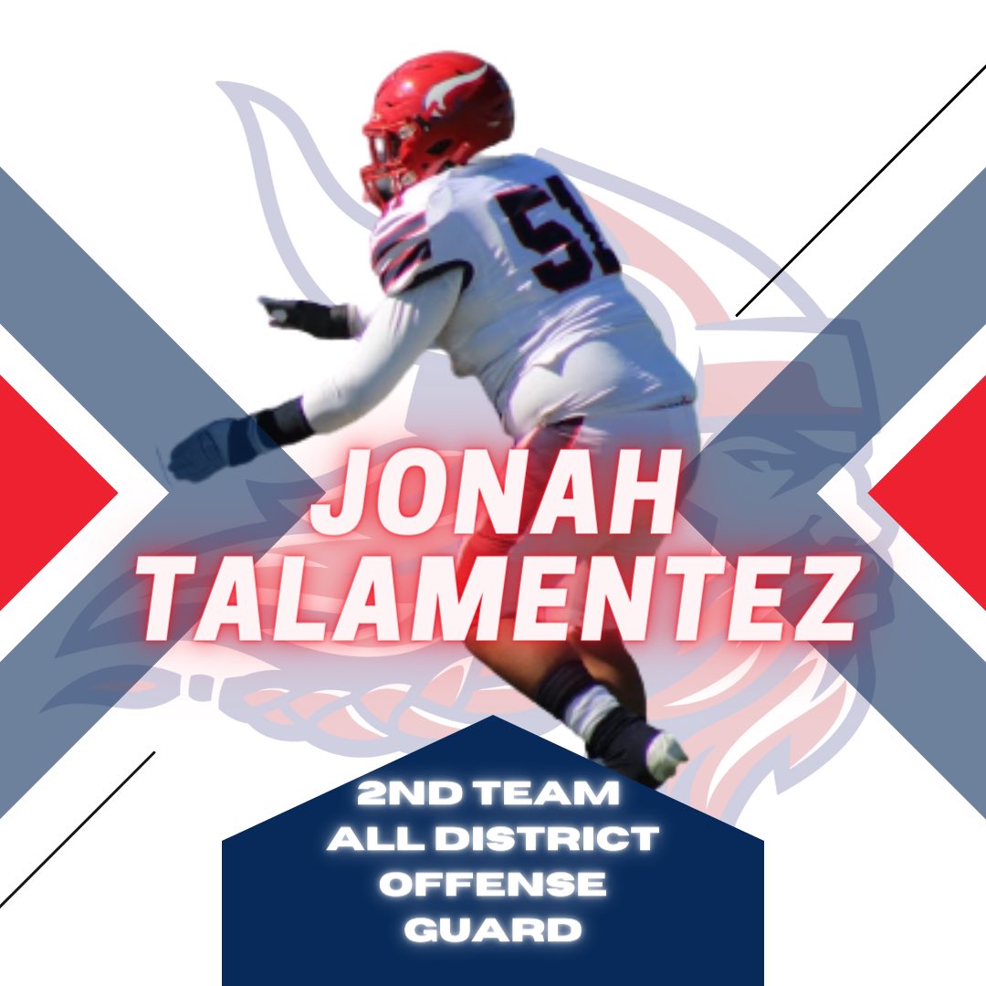 DullesFootball's tweet photo. Congratulations to Class of 2024 Sophomore Jonah Talamantez @713_jonah on earning 2nd Team All District for our offense this season! #Str8Dedication https://t.co/KSSA7ENYAC