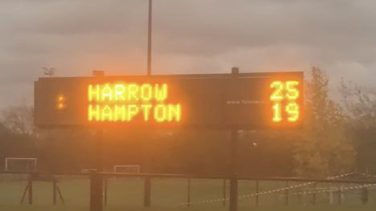Well done The XV ⁦<a href="/harrowschool/">Harrow School</a>⁩ into the National Cup QTR Final. Great game vs ⁦<a href="/HamptonRugby/">Hampton School Rugby</a>⁩. Well done to all of the boys 👏👏