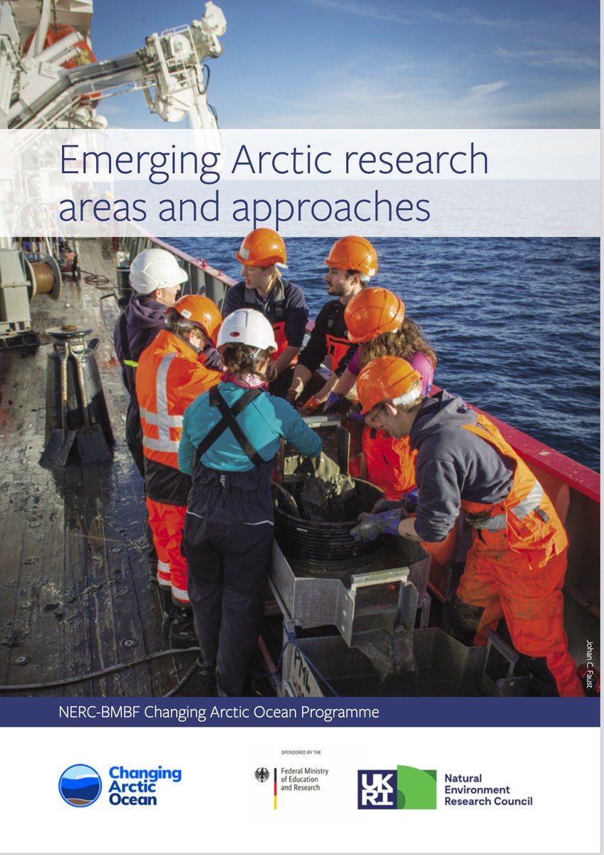 Great new #Arctic Ocean resource highlighting need for future work 'Emerging Arctic research areas and approaches' Compiled from the experiences from many researchers of the @NERC_CAO Free copy can be downloaded: changing-arctic-ocean.ac.uk/wp-content/upl…