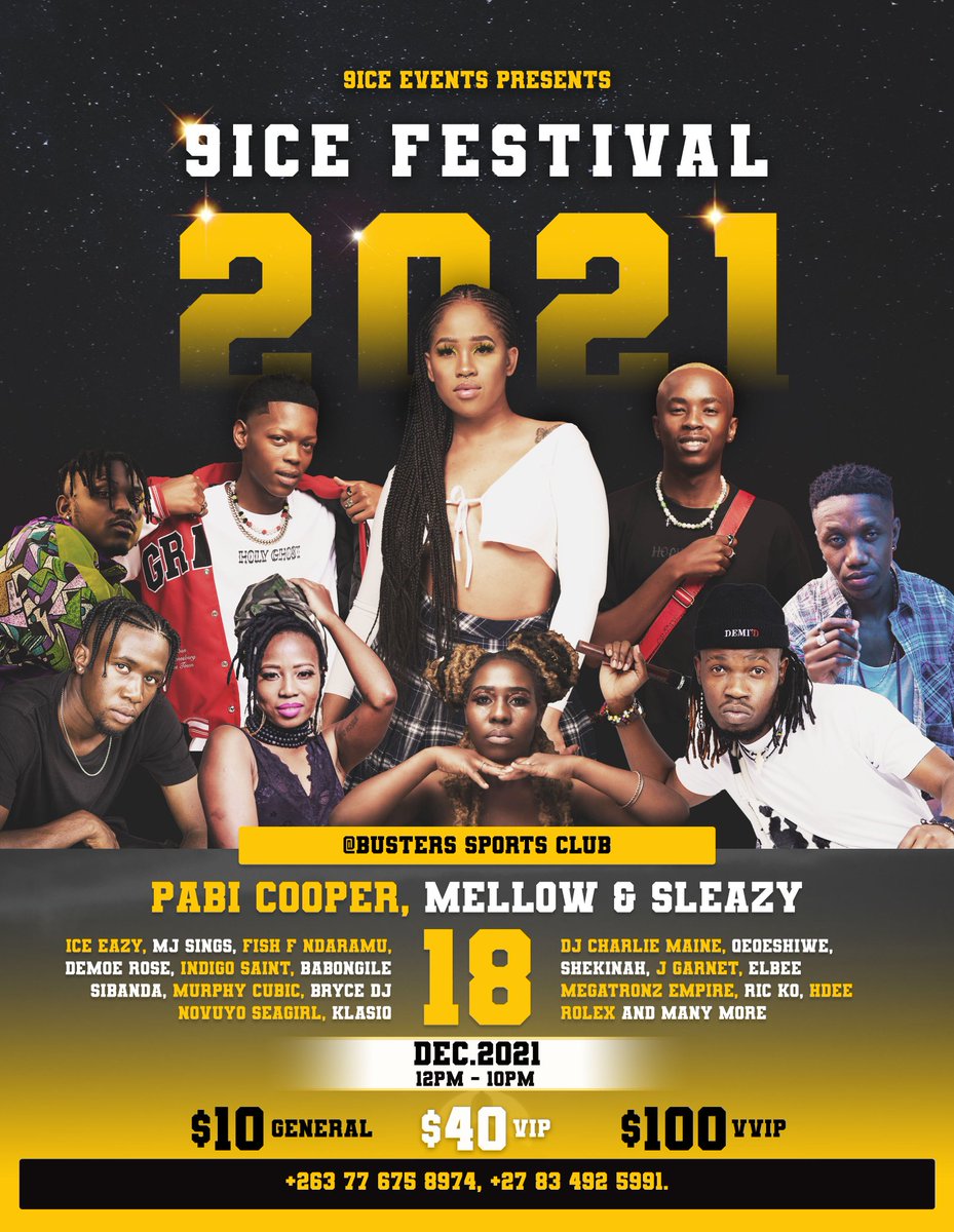 Are you ready for the 9ice Festival on the 18th of December with international acts @cooper_pabi and <a href="/mellowandsleazy/">Mellow and Sleazy012🚀</a> on the lineup. It's definitely one not to miss.  Order your tickets now😊