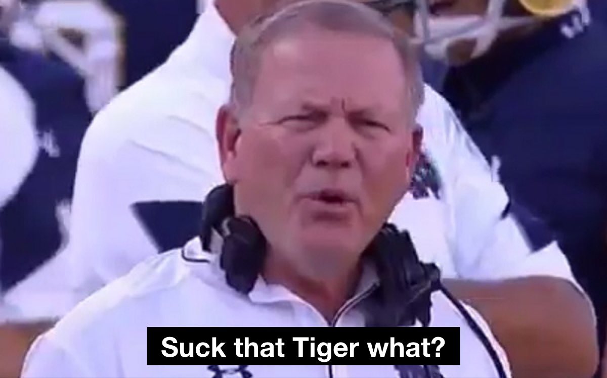 Brian Kelly when Neck starts playing