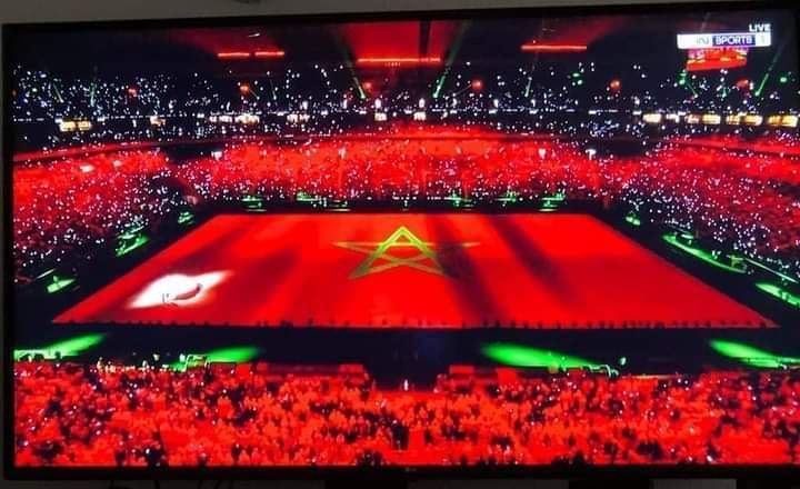 96__khalid's tweet photo. علم المملكة المغربية🇲🇦❤️ من افتتاح كأس العرب بدولة قطر. https://t.co/UytVXazF0Q