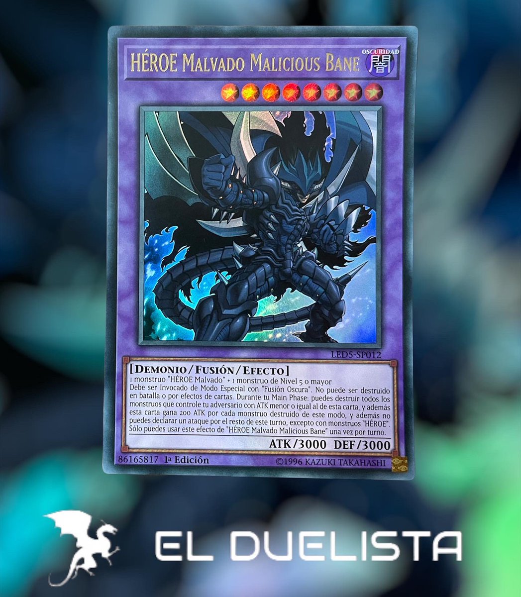 ElDuelistaStore's tweet photo. 👹HÉROE Malvado Malicious Bane
➡️Tu tienda de cartas yugioh https://t.co/KDlNJB7gP3
ℹ️Más información por MD.

Síguenos
Twitter: @ElduelistaShop
Facebook: @ElduelistaShop
Instagram: @Elduelista

#yugioh #yugiohespañol #yugiohtcg #exodia #yugiohespaña #magooscuro #dragonblanco https://t.co/nxG8u80eob