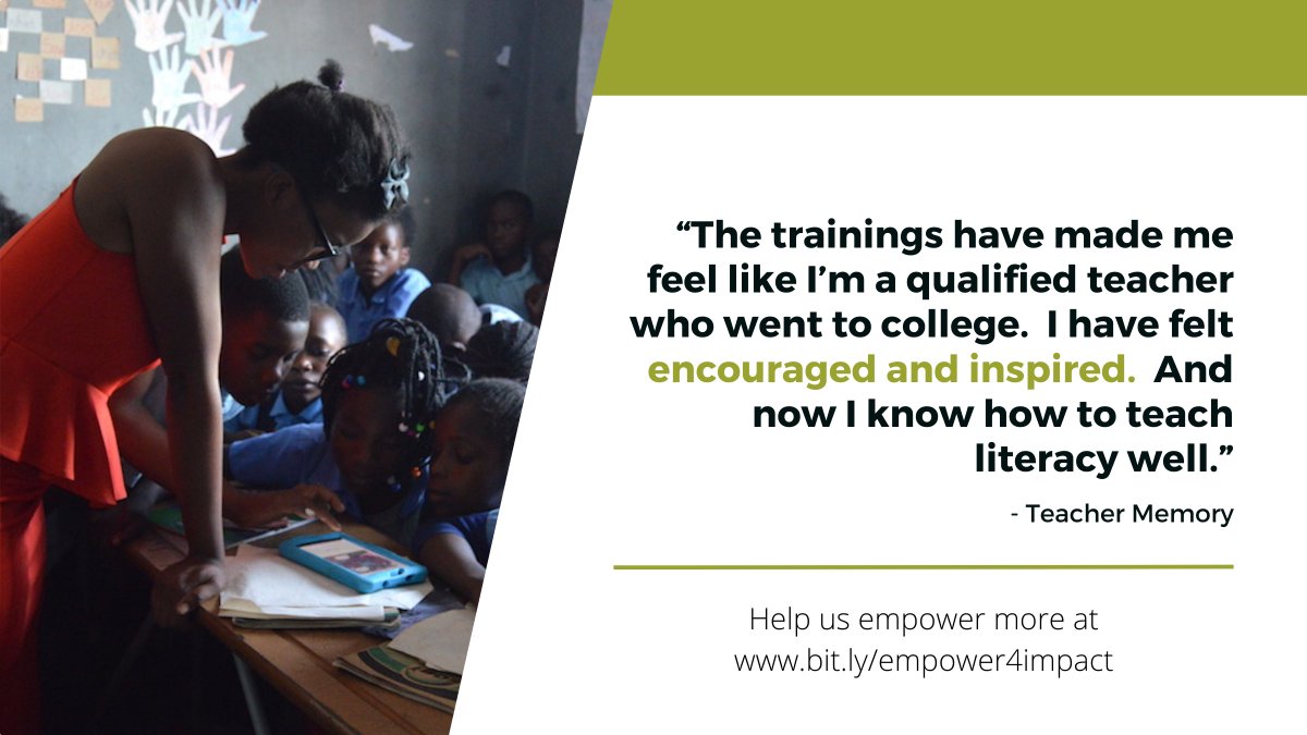 impact1zambia's tweet photo. Most community school teachers lack formal training, but we give them the chance to learn the skills they need for their classrooms. Will you help us train another teacher next year to impact the future of her students?  Join our #GivingTuesday campaign at https://t.co/3aJzUv0tEO https://t.co/djdVVytW8W