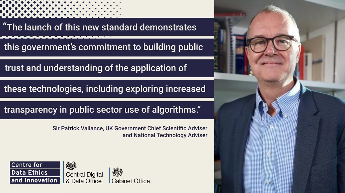 cabinetofficeuk's tweet photo. A new measure was launched yesterday to increase transparency in the public sector's use of artificial intelligence.
The standard, which will help to build public trust in new technologies, has been welcomed by @uksciencechief
Read more 👇
https://t.co/kSzYPqeriK https://t.co/tw8I4ipACS