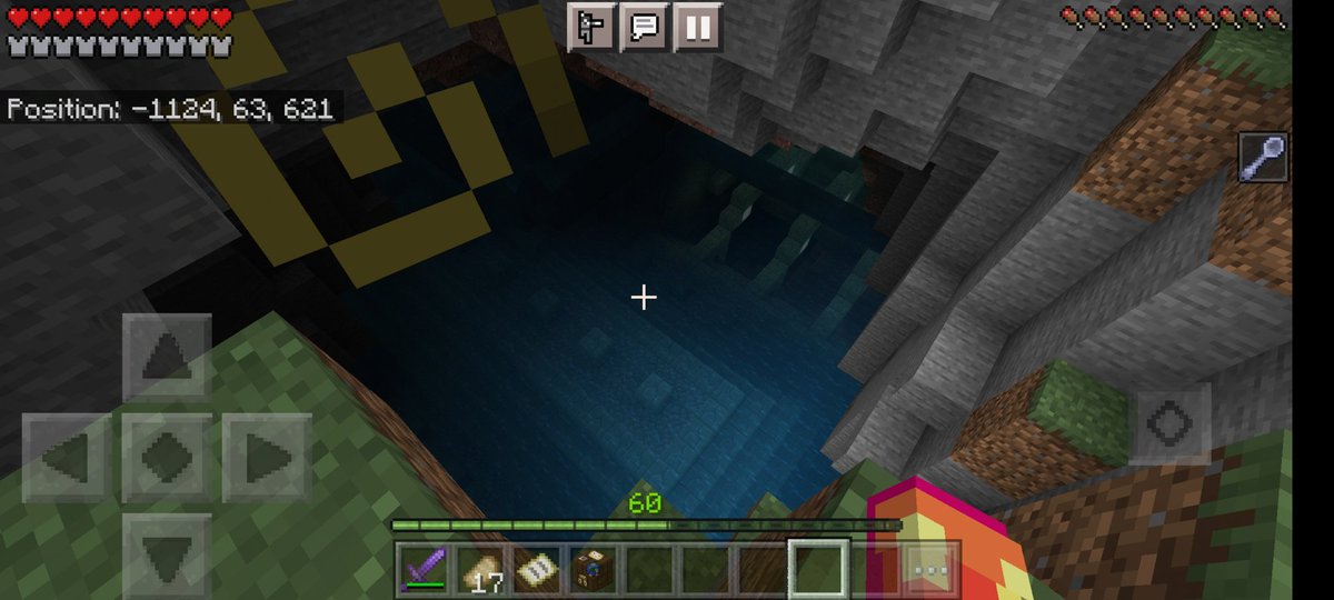 SectionTuesday's tweet photo. NAHHHH 
I was playing #minecraft 1.18 ya know and I found A WHOLE OCEAN MONUMENT IN THIS CAVE😩 https://t.co/rPSL1aXDrM