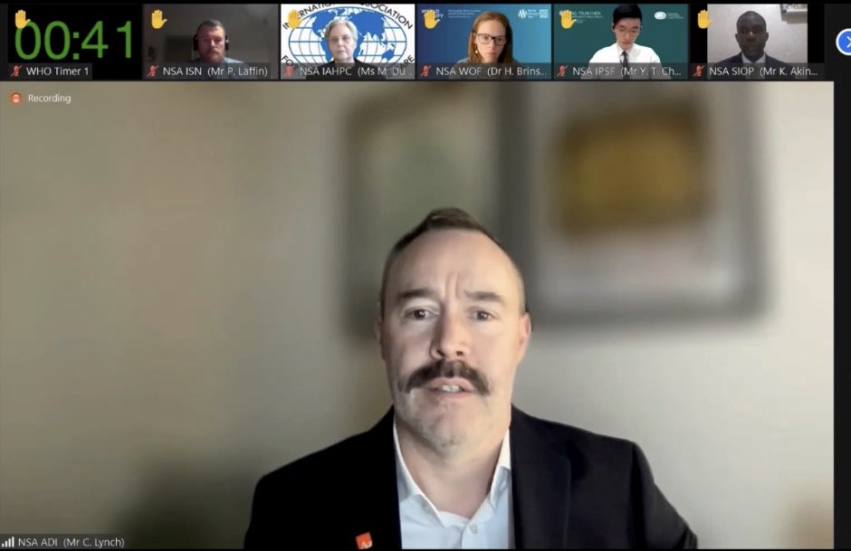 Chris Lynch (@future_chris) on Twitter photo Delivering strong #dementia inclusion statement tonight at special session World Health Assembly <a href="/WHO/">World Health Organization (WHO)</a> on future #pandemic preparedness. #covid <a href="/AlzDisInt/">ADI</a> <a href="/PaolaBarbarino/">Paola Barbarino</a> <a href="/KSeeher/">Katrin Seeher</a> <a href="/JacquelineWMW/">JacquelineWMWong</a> <a href="/ncdalliance/">NCD Alliance</a> @OneNeurology_ Delivering strong #dementia inclusion statement tonight at special session World Health Assembly <a href="/WHO/">World Health Organization (WHO)</a> on future #pandemic preparedness. #covid <a href="/AlzDisInt/">ADI</a> <a href="/PaolaBarbarino/">Paola Barbarino</a> <a href="/KSeeher/">Katrin Seeher</a> <a href="/JacquelineWMW/">JacquelineWMWong</a> <a href="/ncdalliance/">NCD Alliance</a> @OneNeurology_