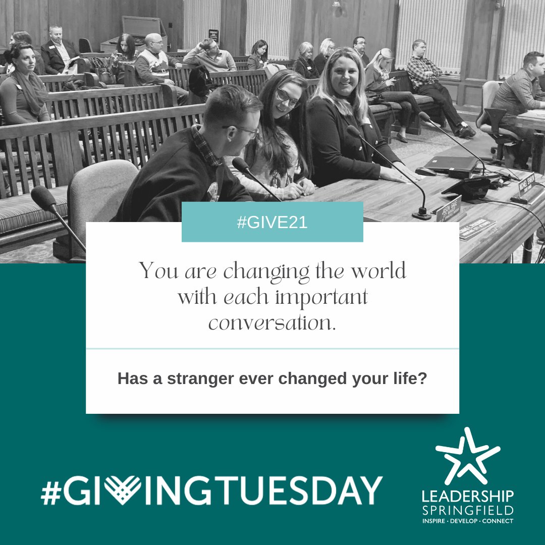 Follow along as we share stories of connection and conversation today! Please consider making a $21 Giving Tuesday donation to the #LeadSGF scholarship fund to help future program participants make these invaluable connections. Donate here: bit.ly/LeadSGFGive21 

#Give21