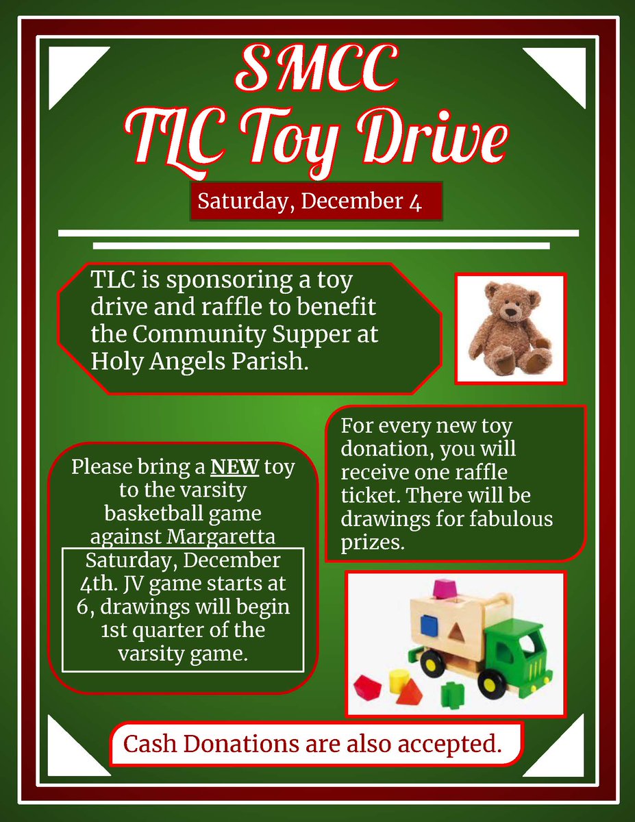 SCCSPanthers's tweet photo. Please support the @SmccTeen  Toy Drive this Saturday at the home basketball game. #PantherStrong https://t.co/O88u6glA8d