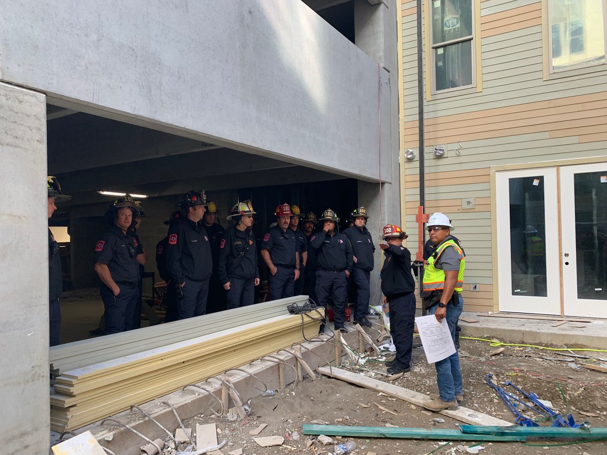Addison_Fire's tweet photo. This week our crews are familiarizing themselves with Vitruvian West Phase III, a five story, 405-unit, apartment complex, due to be completed soon. https://t.co/PDglV9AREf