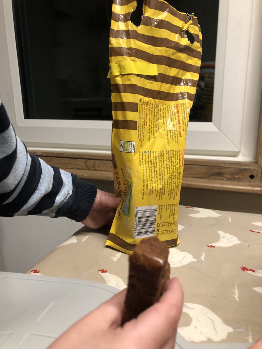 My two year old is definitely the child of two (ex) rowers. He is if the opinion that you don’t eat ⁦@SoreenHQ⁩ just by the slice