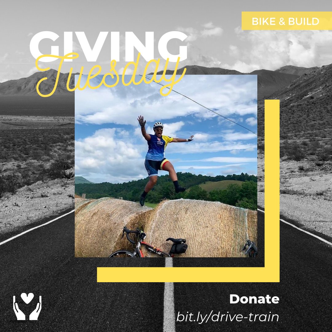 Help make our mission possible this #GivingTuesday  🙌
 
Our goal is to raise $6,000 today to support our mission to build a cohort of young adults committed to service and civic engagement through our epic bike trips. 

✨ Donate today: bit.ly/drive-train