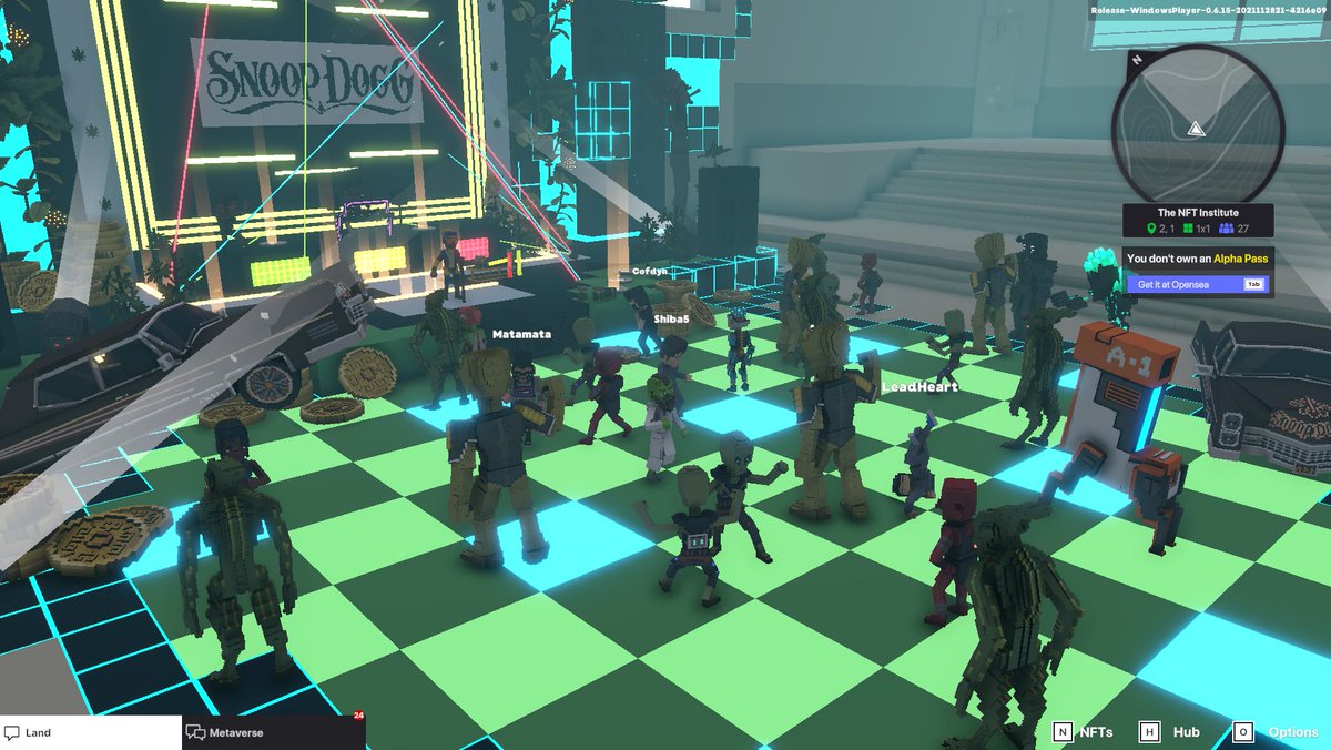 TuschayStudios's tweet photo. ⭐️New experiences opening up today in @TheSandboxGame #metaverse!⭐️

👉Have you checked out the NFT Institute yet? Come party with @SnoopDogg and us in instance 8114!

🏃‍♂️Think you can beat us in parkour?? 👀👀

@AndyRichy12 @borgetsebastien @KamiSawZe @TheVisionEx $SAND #TSB https://t.co/JFrbwpdh4M
