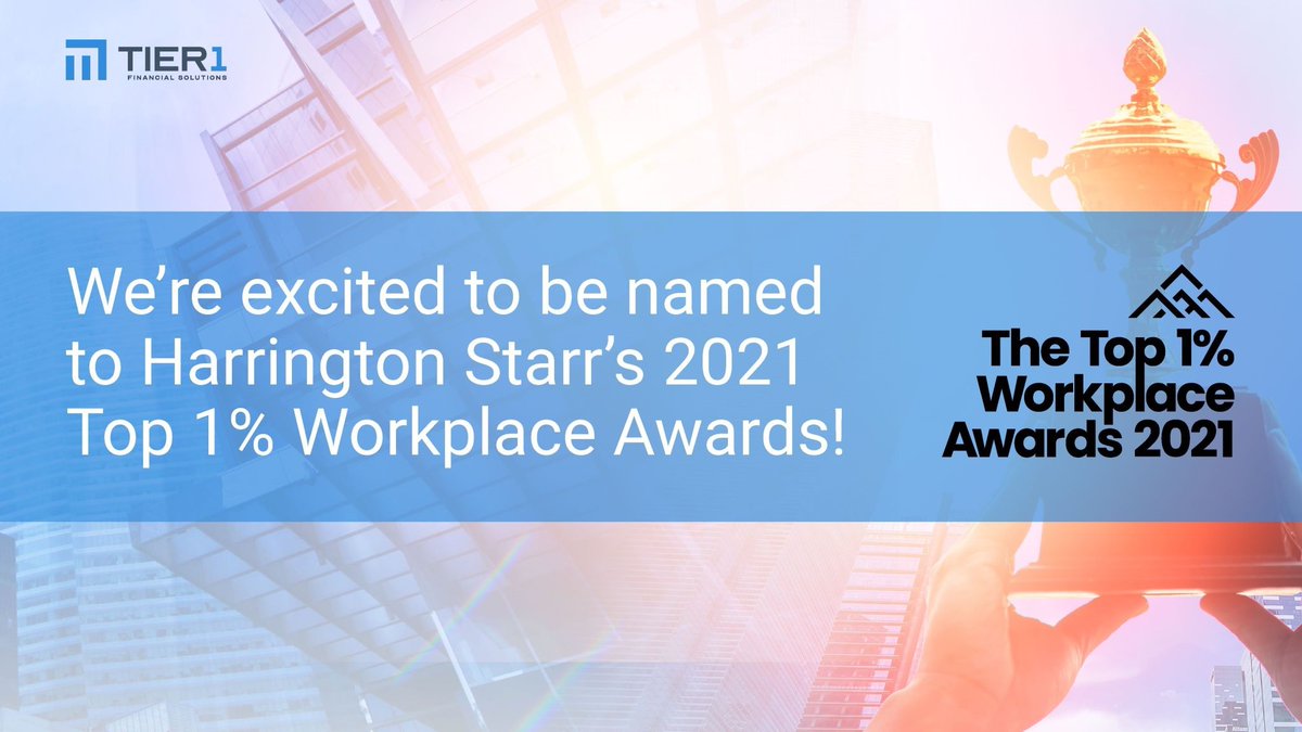Satuit Technologies along with <a href="/Tier1Fin/">Tier1 Financial Solutions</a>  and @AlessaRCM, are very excited to be named to Harrington Starr's 2021 Top 1% Workplaces Awards. Congratulations to our entire team! The full list can be found in the latest issue of The Financial Technologist. bit.ly/3EhEFtG