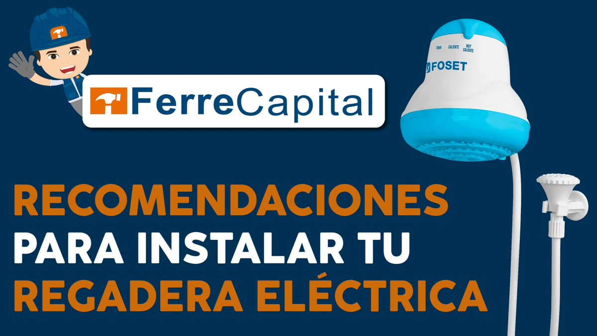 CapitalFerre's tweet photo. En este video te mostraremos las recomendaciones para instalar tu regadera Marca FOSET. Desde su instalación hasta su uso.
Canal:
https://t.co/qrcFUeiyPe
#instalacion #regaderaelectrica #regadera #electrica #foset #truper #ayuda #ferrecapital #cady #recomendaciones #tool #agua https://t.co/WprLaQbtm6