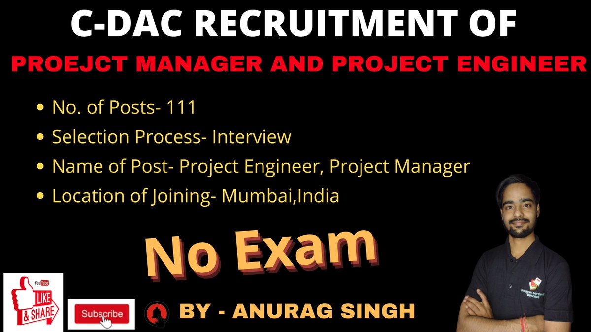 study4_u's tweet image. #cdac #job #requirement #cdacareers #cdac #recruitment #engineer #jobandcareers #jobhunt2021 #jobhunting #jobhunt #naukri 

C-DAC RECRUITMENT OF PROJECT MANAGER AND PROJECT ENGINEER, How to Apply Full Detailed Video in Hindi

youtu.be/JGuKkSkdlXI
