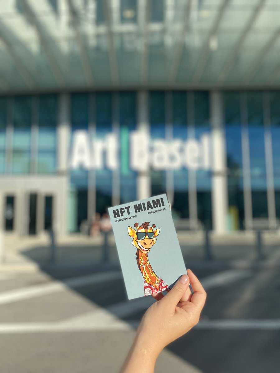 YellowGiantNFT's tweet photo. Next stop, @ArtBasel 🦒💛 https://t.co/krtXRNs9BH