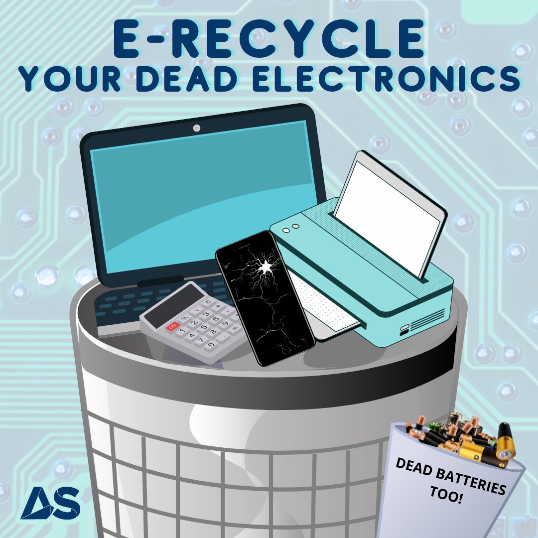 asercsfsu's tweet photo. SFSU students! Do you have a broken laptop? Or those old broken iphones?

If thrown away in a regular trash, the toxins in these items can permanently damage an environment.

SFSU has a big collection on Dec. 7 and 8th we will be having a collection - so keep an eye out it! ♻️✅ https://t.co/1m4G0fP5Ie