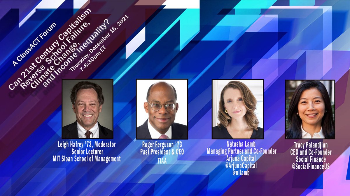 ClassACTHR73's tweet photo. @ArjunaCapital @nllamb @SocialFinanceUS Tracy Palandjian is CEO and Co-Founder of @SocialFinanceUS, a national impact finance and advisory nonprofit that builds innovative partnerships and investments to measurably improve lives. #ClassACTForum https://t.co/g2kPmtm9hU https://t.co/MVif5JJBzp