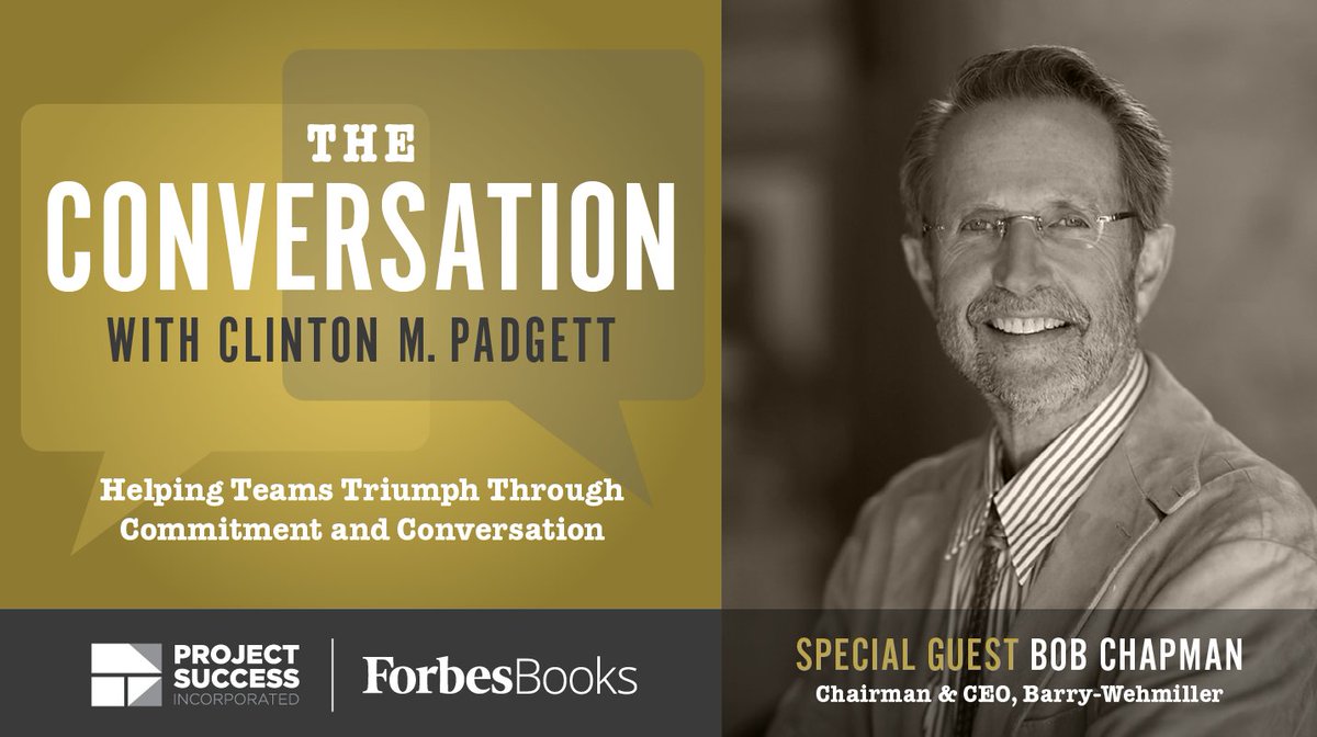 In case you missed it, The Conversation is BACK! I'm excited to break the hiatus with Bob Chapman, the CEO of <a href="/barrywehmiller/">Barry-Wehmiller</a> and author of the bestseller, Everybody Matters: The Extraordinary Power of Caring for Your People Like Family. bit.ly/3HGBjTk