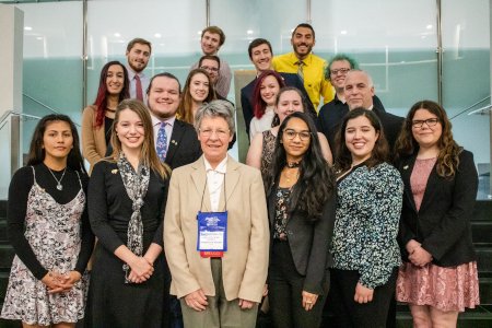 AIP_HQ's tweet photo. If you've been to #PhysCon, you know it's an incredible opportunity for physics & astronomy students to engage with the physics community. Give future students the gift of community by donating to the @SPSNational Student Travel Fund. #GivingTuesday https://t.co/FGDqzF1GYf https://t.co/d97VBc6yek