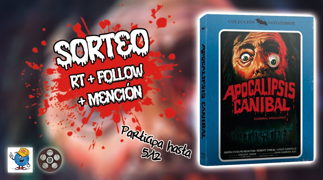 35milimetros_es's tweet photo. @diversionocio ‼ #SORTEO ‼

¡2 DVD 📀 de #ApocalipsisCaníbal! 🧟

⬇ Para participar ⬇

✍🏻 REGÍSTRATE en https://t.co/Ga8SQjIduj
👍🏻 FOLLOW @diversionocio y @35milimetros_es 
🧟 MENCIONA a un amigo

⌛ Fin: 5/12 a las 10:00  

🍀 ¡Mucha suerte a todos! 🍀 https://t.co/b6Z4DWj03Q