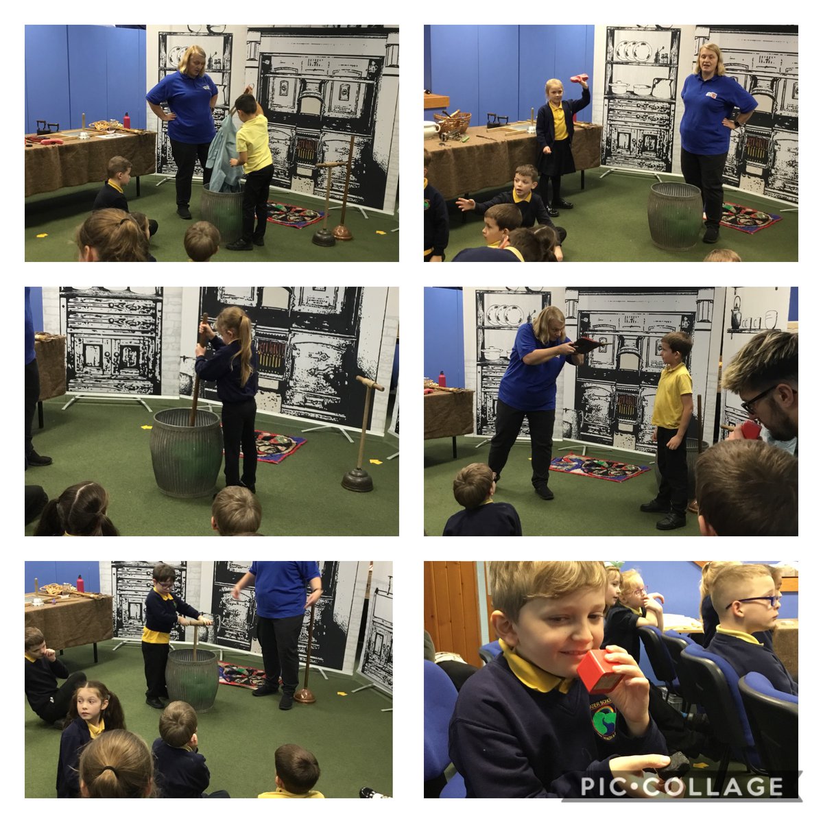 Waterprimary's tweet image. Maple Class had the best day ever at Helmshore Textiles Museum #feltmaking #milltown #objecthandling 🤩🌈